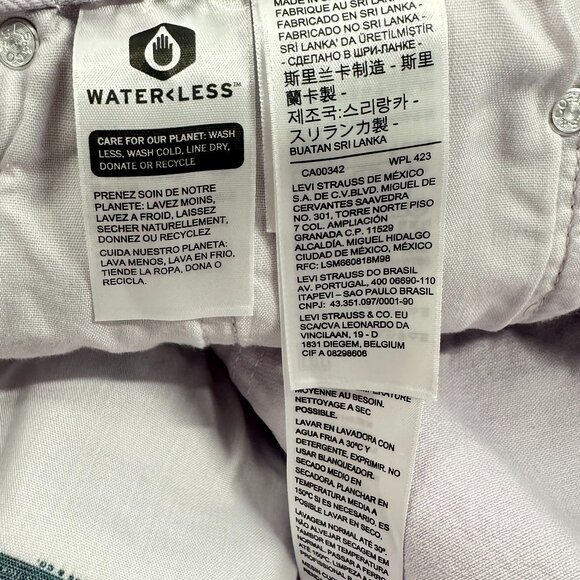 NEW! Levi's 501 High Rise‎ Shorts Light Lilac Cut Offs MSRP: $59.50 100% Cotton - Picture 4 of 11